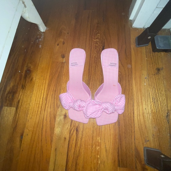 Jeffrey Campbell pink plaid kitten heels size 11 - Picture 2 of 4